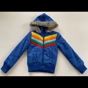 VINTAGE Retro Jack By BB Dakota Rainbow Jacket XS